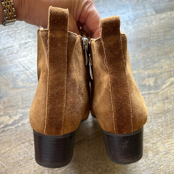 Franco Sarto Cognac Suede Janie Ankle Boot - Picture 5 of 7